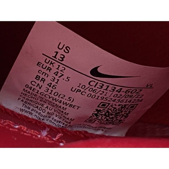 Nike Force Zoom Mike Trout 7 Baseball Cleats Red White CI3134-602 Men Size 13 - Picture 9 of 11